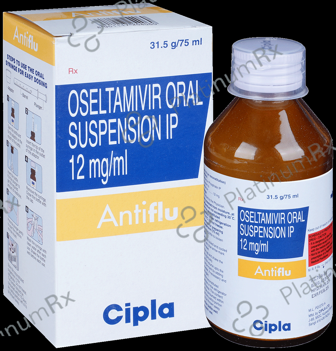 Antiflu 12mg Syrup 75ml