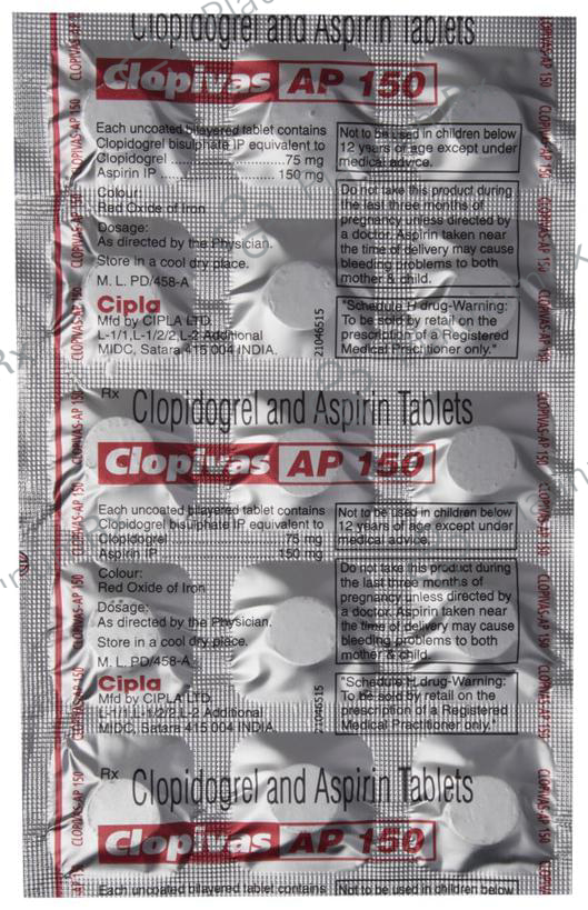 Clopivas AP 150/75mg Tablet 15s