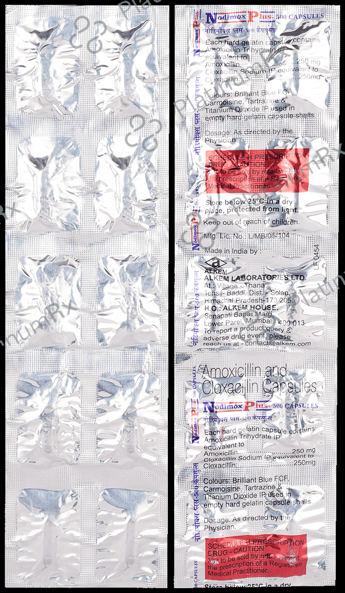 Nodimox Plus 500mg Capsule 10s
