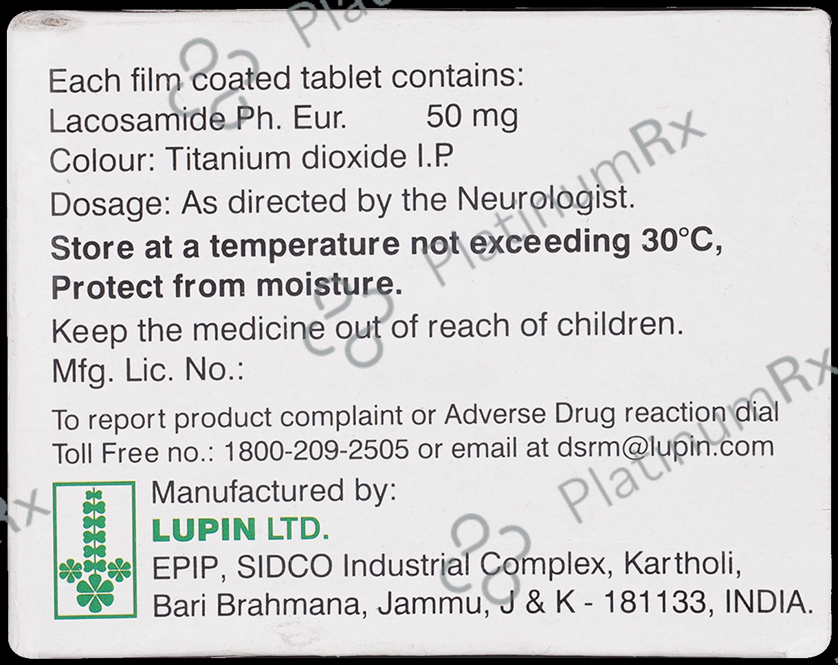 Laconext 50mg Tablet 15s