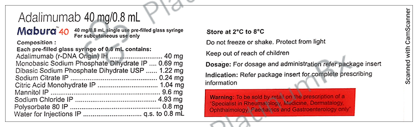 Mabura 40mg Injection