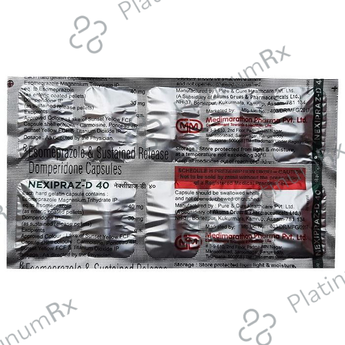 Nexipraz-D 40 Capsule SR