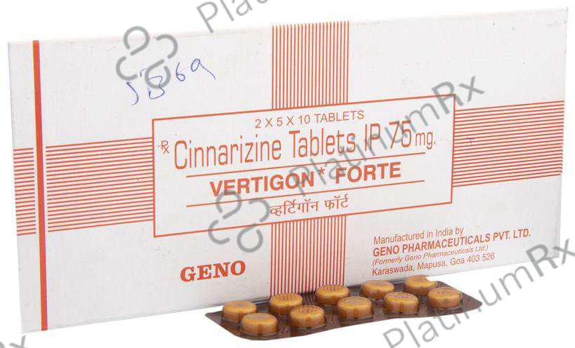 Vertigon Forte 75mg Tablet 10s