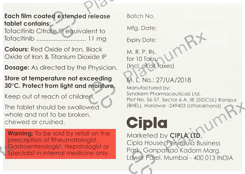 Tofajak IN XR 11mg Tablet 10s
