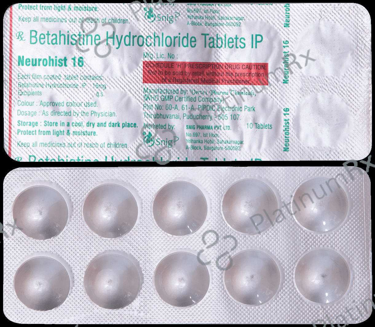 Neurohist 16mg Tablet 10s