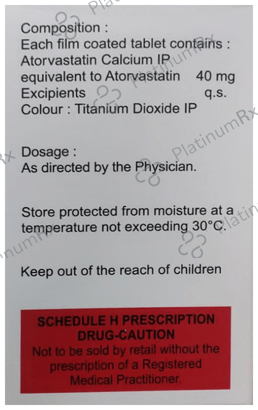Atorfit 40mg Tablet 20s