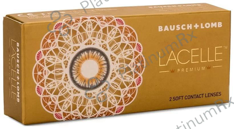 Bausch + Lomb Lacelle Premium Contact Lens (Optical Power -3.75) Hazel Spherical