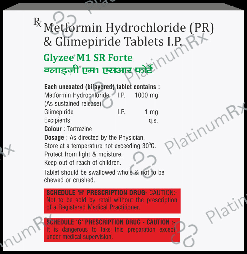 Glyzee M 1 SR Forte Tablet