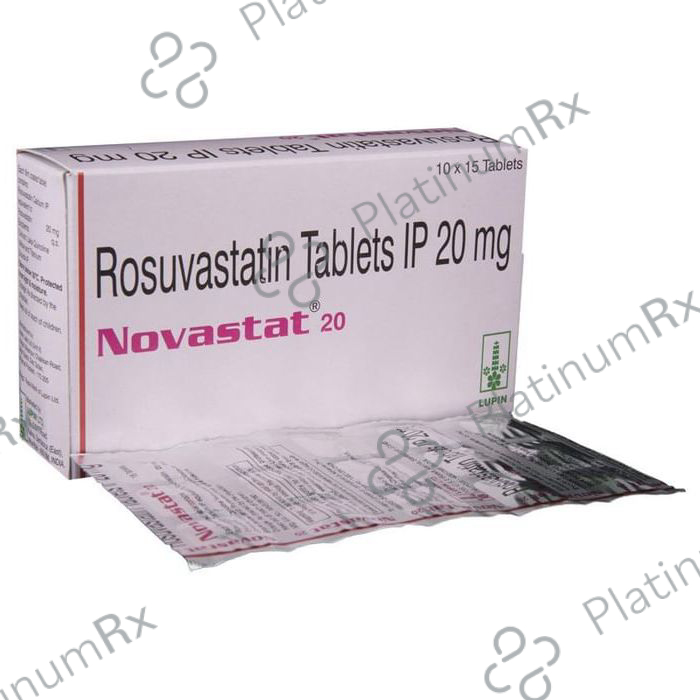 Novastat 20mg Tablet 15s