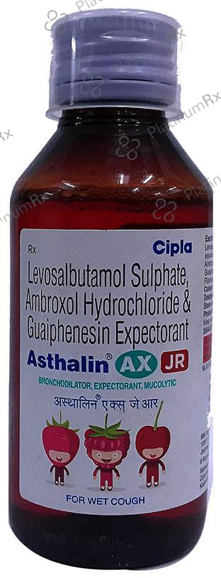 Asthalin AX JR15/50/0.5mg Expectorant 100ml