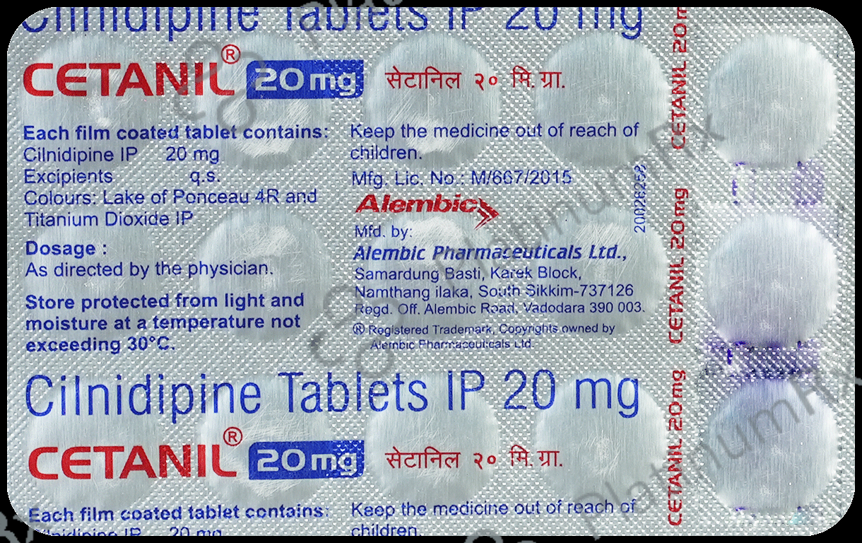 Cetanil 20mg Tablet 15s