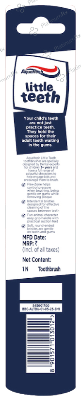 Aquafresh 3+Years Little Teeth Toothbrush Tiger