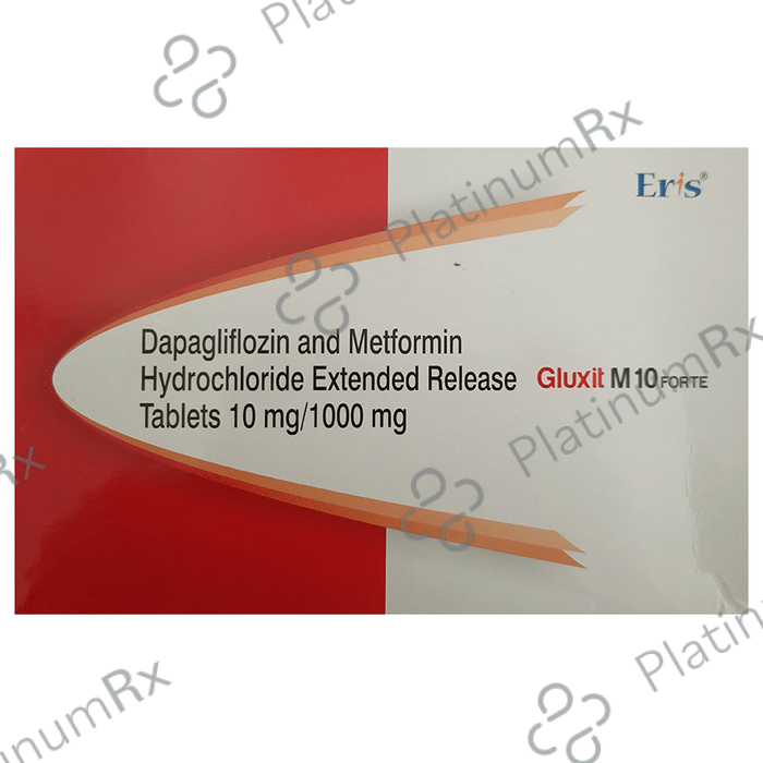 Gluxit M 10 Forte 10/1000mg Tablet ER 10s