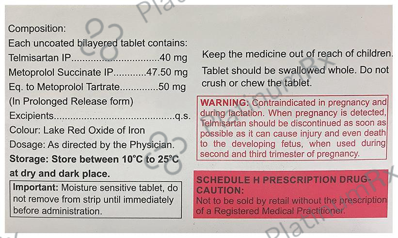 Eritel B 40/50mg Tablet PR 15s