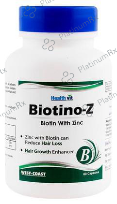 HealthVit Biotino-Z Biotin with Zinc for Hair Growth - Capsule