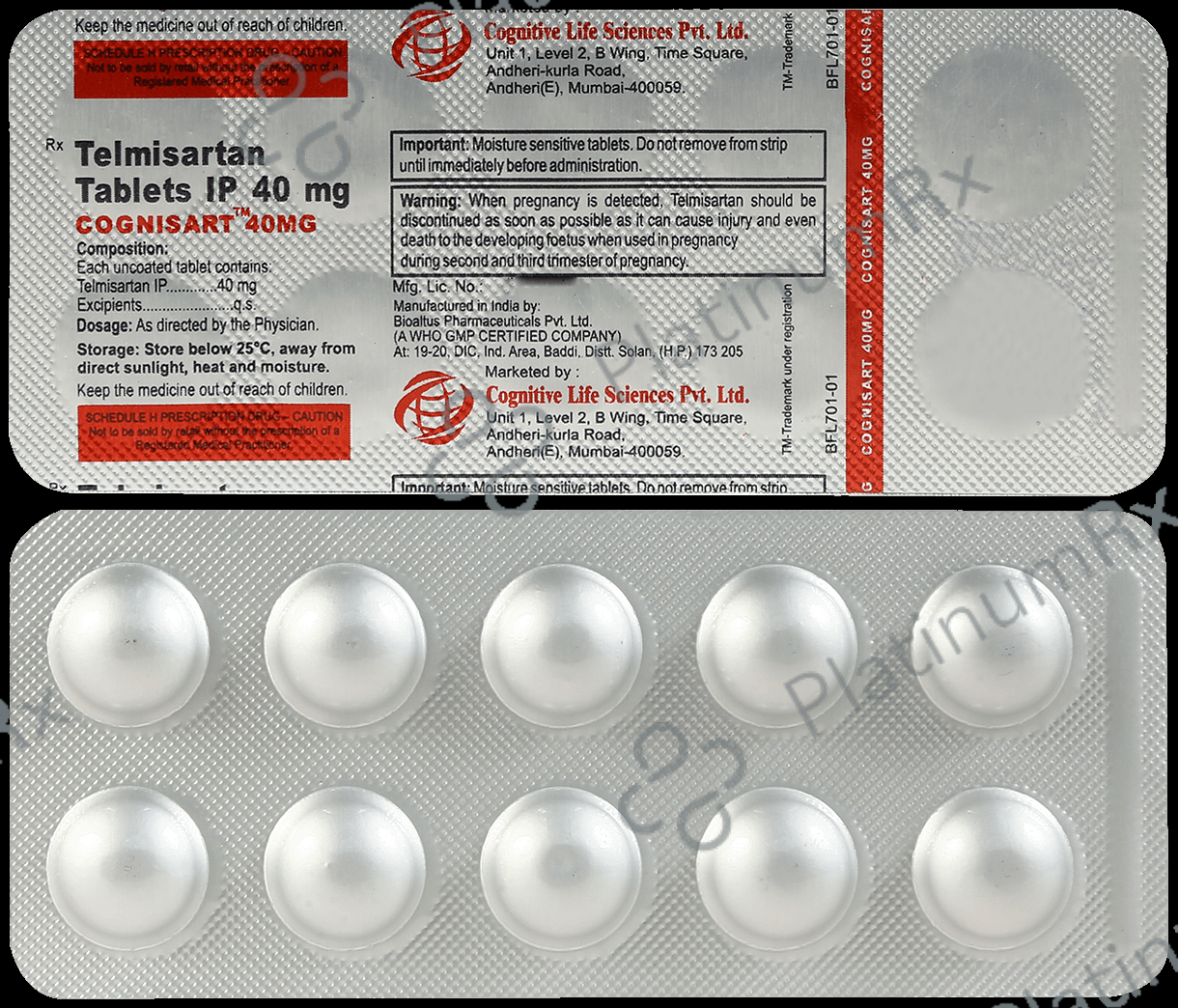 Cognisart 40mg Tablet 10s