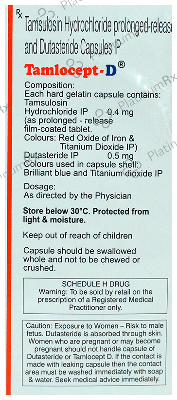 Tamlocept D 0.5/0.4mg Capsule PR 15s
