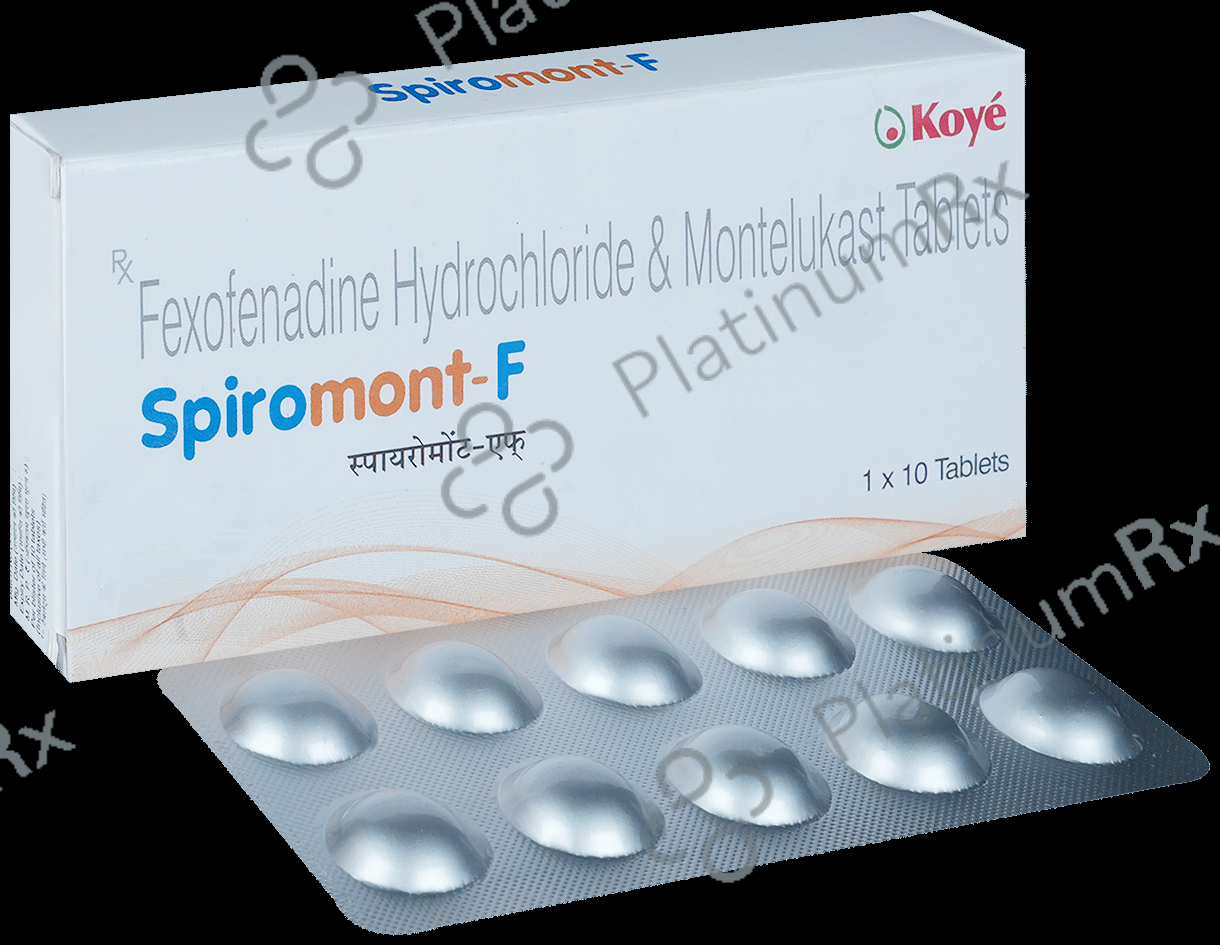 Spiromont F 120/10mg Tablet 10s