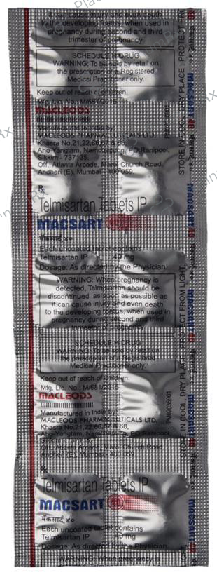 Macsart 40mg Tablet 10s